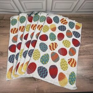 Design Mainstream International Easter Egg Placemats Woven Tapestry Set of 6